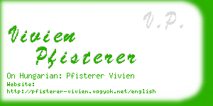 vivien pfisterer business card